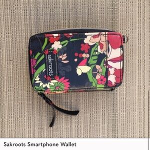 Sakroots Smartphone Wallet-As Is due to peeling leather trims